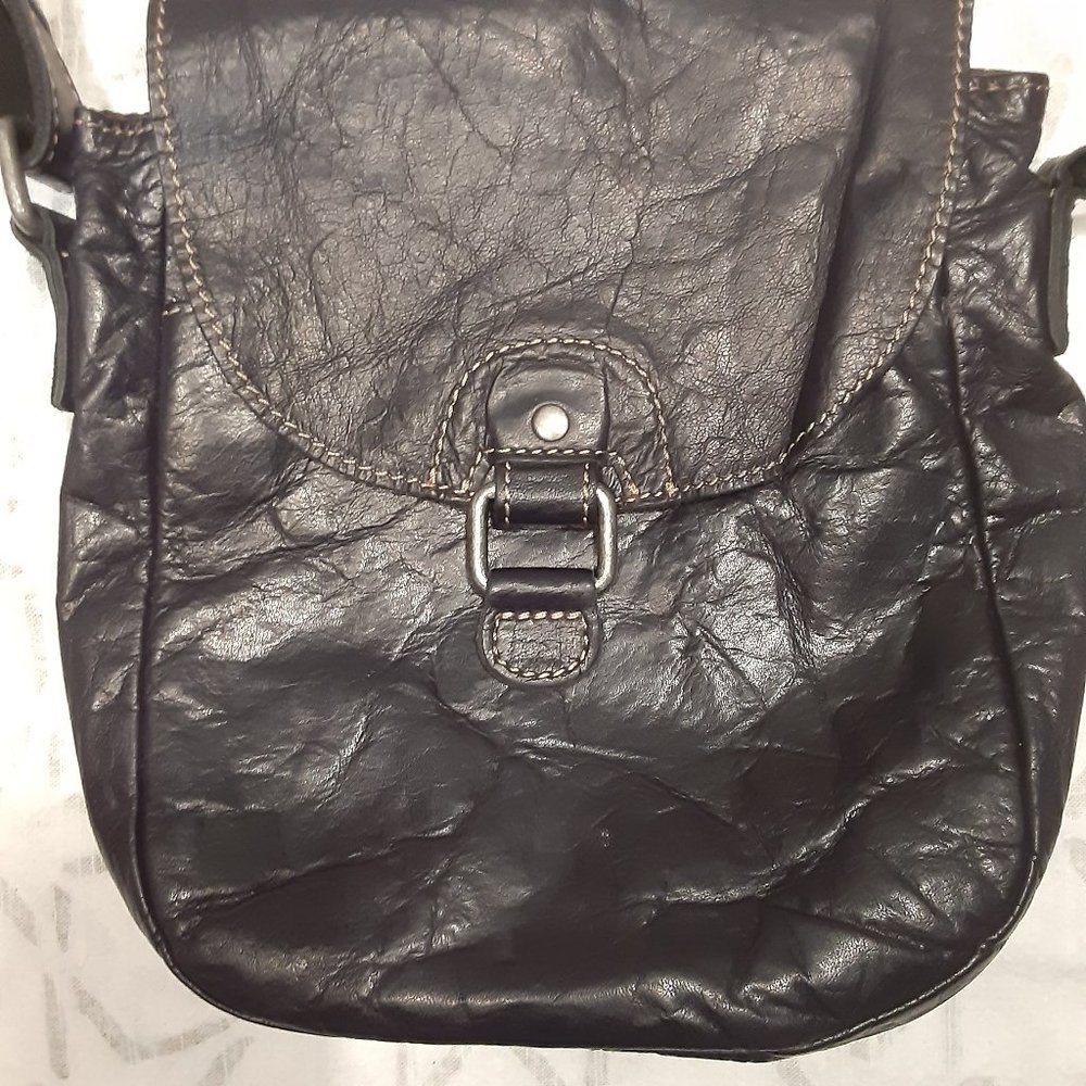 Jack Georges leather Voyager crossbody purse - Picture 2 of 8